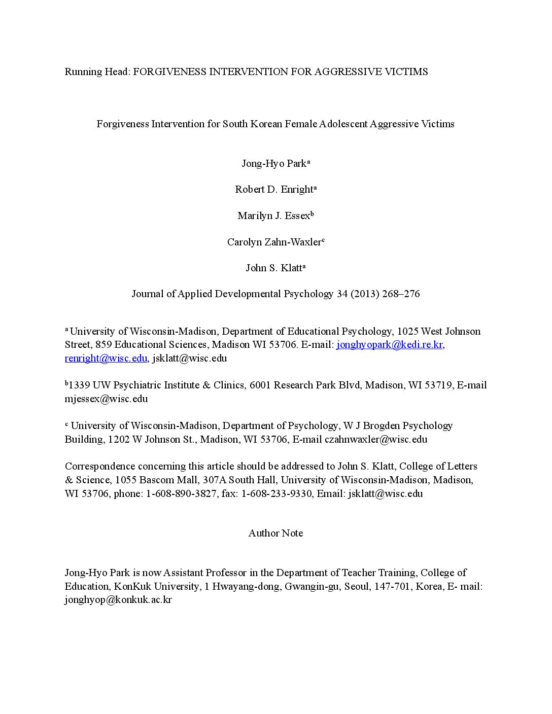 International Forgiveness Institute